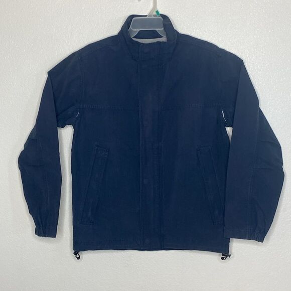 RAINFOREST Men’s Navy Cotton/Nylon Full Zip Hooded Jacket - Picture 2 of 9